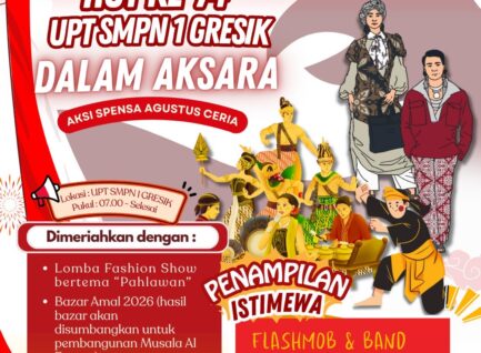 Acara Puncak HUT Ke-74 UPT SMP Negeri 1 Gresik